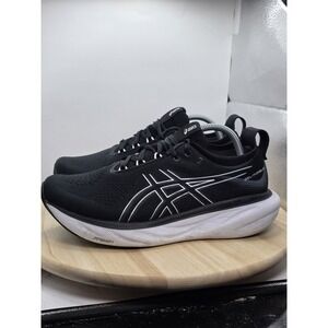 Men's Size 9 2E - Asics Gel Nimbus 25 "Black/White " Running Shoes 1011B625-001